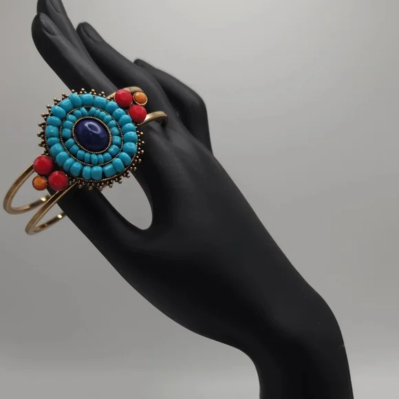 Colorful Statement Bangle - Picture 3 of 6